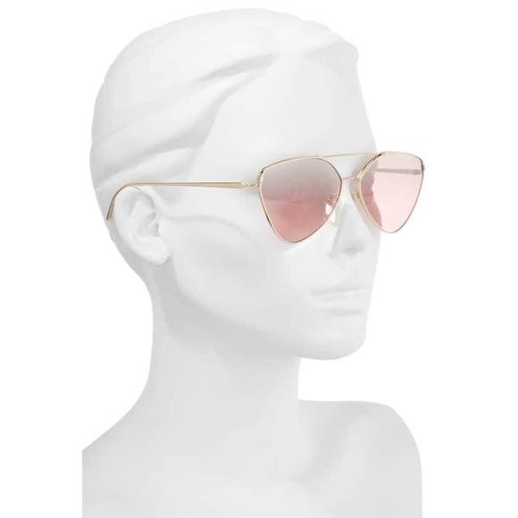 PRADA 62mm Gradient Aviator Sunglasses NWT NWB - Picture 2 of 6